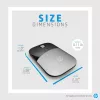HP Z3700 Blue Wireless Mouse, Ambidextrous, Optical, RF Wireless, 1200 DPI, Blue