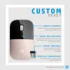 HP Z3700 Blue Wireless Mouse, Ambidextrous, Optical, RF Wireless, 1200 DPI, Blue