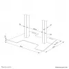 Neomounts AFP-875BL Floor plate - bolt-down