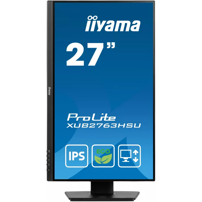 iiyama ProLite XUB2763HSU-B1 computer monitor 68.6 cm (27 inch) 1920 x 1080 pixels Full HD LED Black