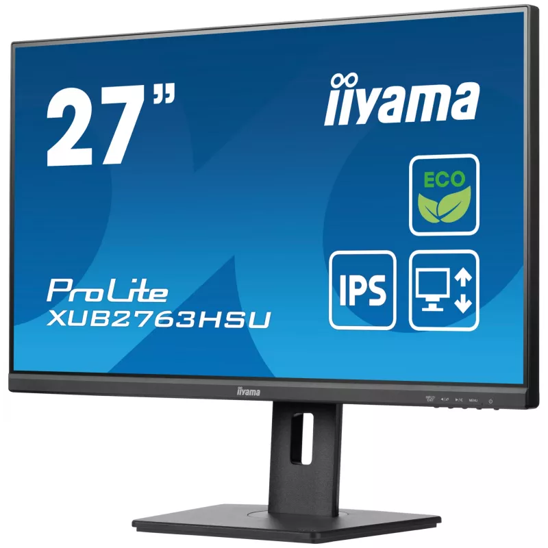 iiyama ProLite XUB2763HSU-B1 computer monitor 68.6 cm (27 inch) 1920 x 1080 pixels Full HD LED Black