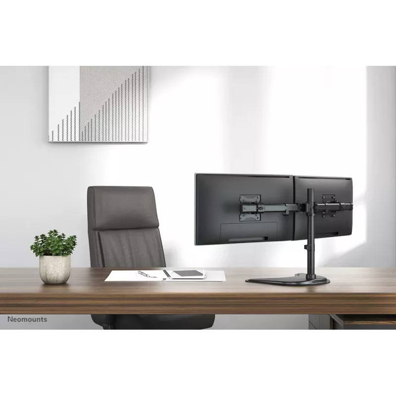 Neomounts NM-D335DBLACK Monitor stand 10-27 inch, Clamp/Freestanding/Grommet, 8 kg, 25.4 cm (10 inch), 68.6 cm (27 inch), 100 x 100 mm, Black