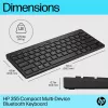 Compact Bluetooth Keyboard HP 355 — wireless mechanical keys, black, 0.34 kg