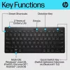 Compact Bluetooth Keyboard HP 355 — wireless mechanical keys, black, 0.34 kg