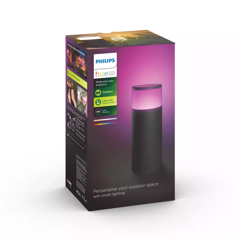 Philips Hue White and colour ambience Calla Outdoor pedestal