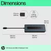 HP Universal USB-C Multiport Hub USB 3.2 Gen 1 Type-C Black