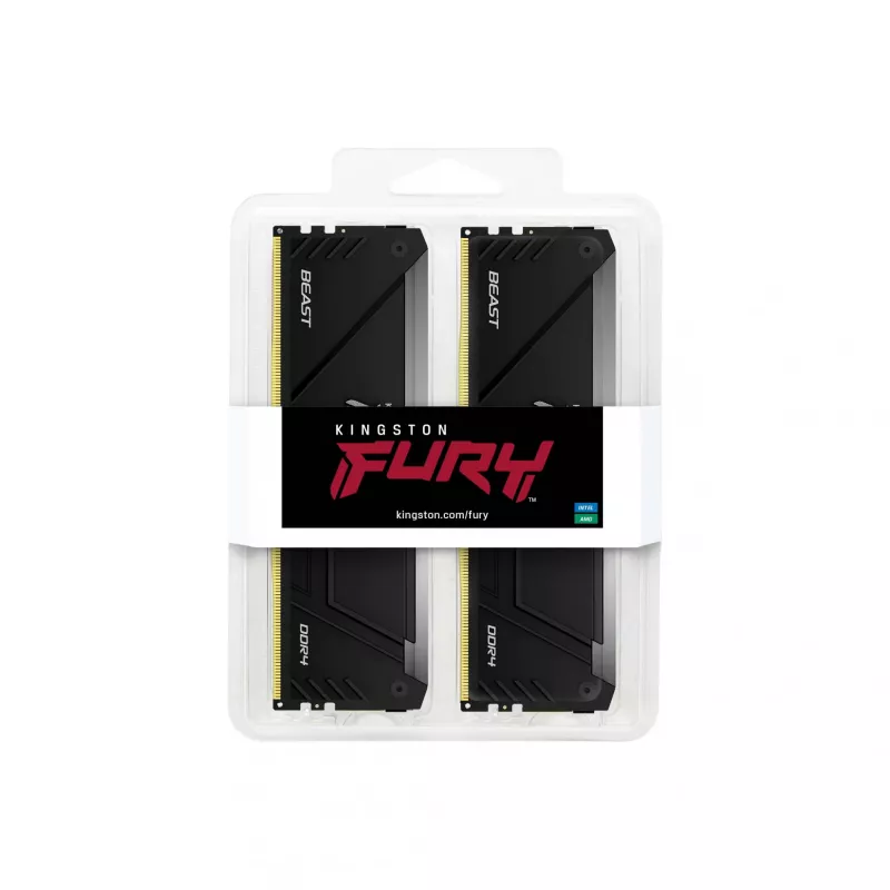 Kingston Technology FURY Beast 64GB 3200MT/s DDR4 CL16 DIMM (Kit of 2) RGB