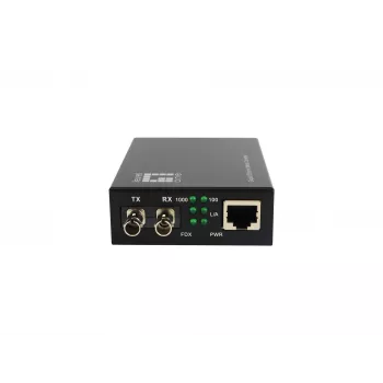 LevelOne RJ45 to ST Gigabit Media Converter, Single-Mode Fiber, 1310nm, 20km