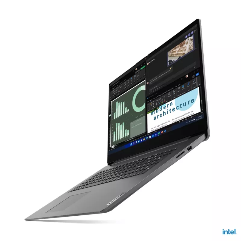 Lenovo V17 G4 IRU Intel® U U300 Laptop 43.9 cm (17.3 inch) Full HD 8 GB DDR4-SDRAM 512 GB SSD Wi-Fi 6 (802.11ax) Windows 11 Home German Grey