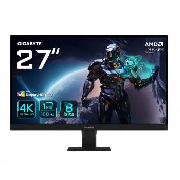 GIGABYTE GS27U 27 inch UHD Gaming Monitor - 3840 x 2160, 160Hz, 1ms, 350 cd/m², Display HDR400, HDMI 2.1, Displayport 1.4