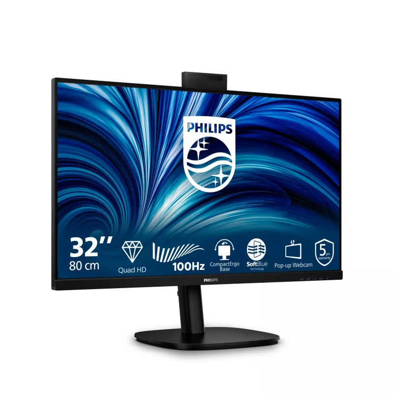 Philips 3000 series 32B2U3601H/00 computer monitor 80 cm (31.5 inch) 2560 x 1440 pixels Quad HD LCD Black