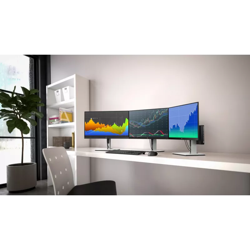 HP E-Series E24 G4 FHD Monitor, 60.5 cm (23.8 inch), 1920 x 1080 pixels, Full HD, LCD, 5 ms, Black
