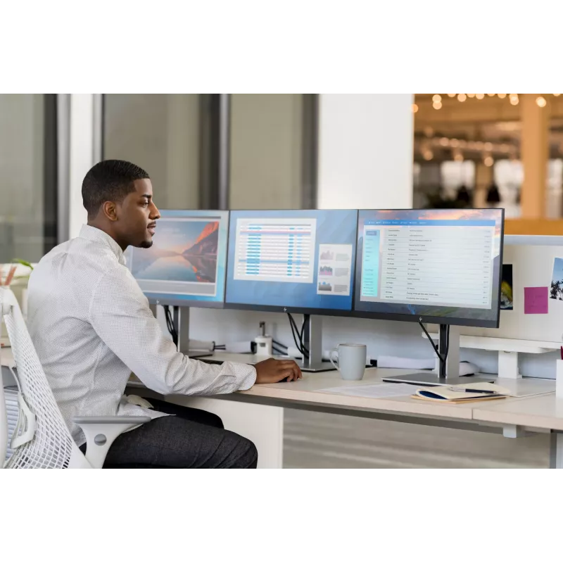 HP E-Series E24 G4 FHD Monitor, 60.5 cm (23.8 inch), 1920 x 1080 pixels, Full HD, LCD, 5 ms, Black