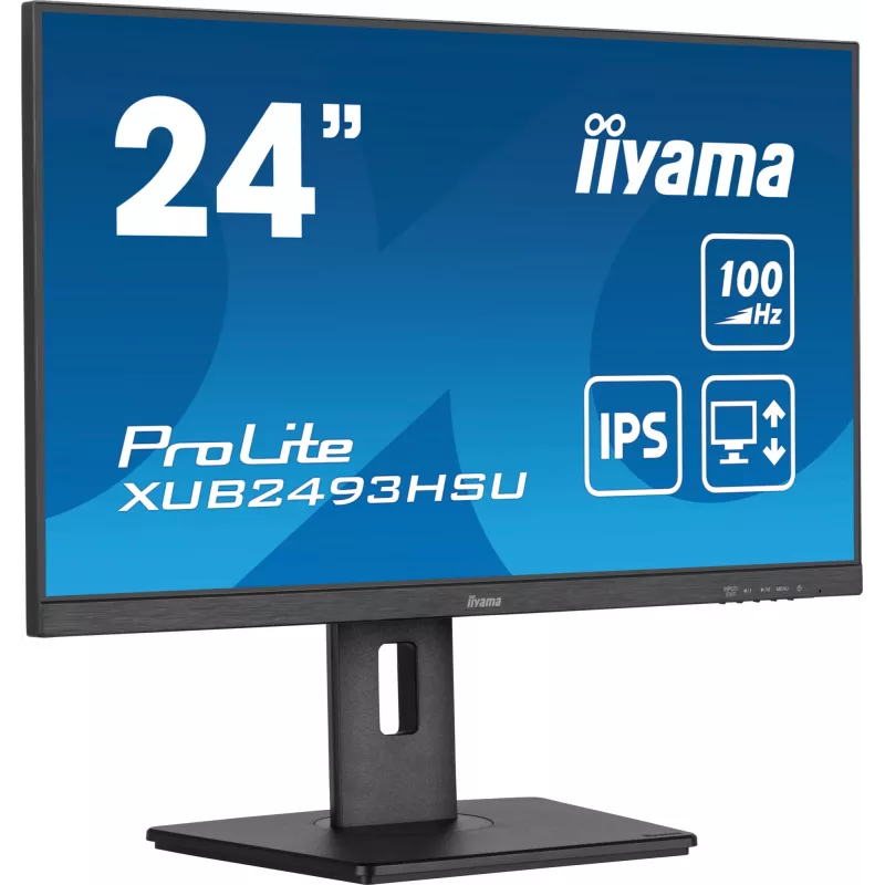 iiyama ProLite XUB2493HSU-B6 computer monitor 60.5 cm (23.8 inch) 1920 x 1080 pixels Full HD LED Black