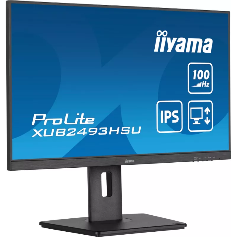 iiyama ProLite XUB2493HSU-B6 computer monitor 60.5 cm (23.8 inch) 1920 x 1080 pixels Full HD LED Black