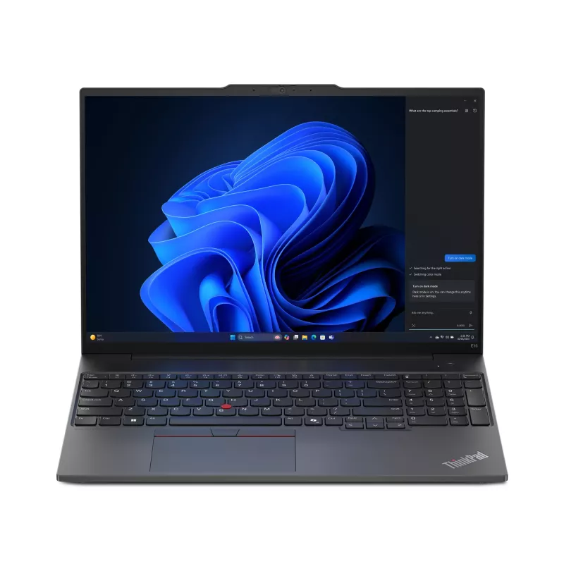 Lenovo ThinkPad E16 Gen 2 (AMD) AMD Ryzen™ 5 7535HS Laptop 40.6 cm (16 inch) WUXGA 8 GB DDR5-SDRAM 256 GB SSD Wi-Fi 6E (802.11ax) Windows 11 Pro German Black