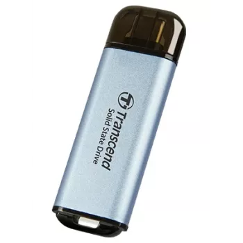 TRANSCEND Esd300c - 1TB Portable SSD - USB Type-c - 3D Nand Flash - Sky Blue