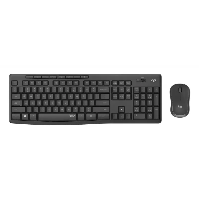 LOGITECH MK295 Silent Wireless Keyboard/Mouse Combo - Graphite - Qwertz Swiss/Lux