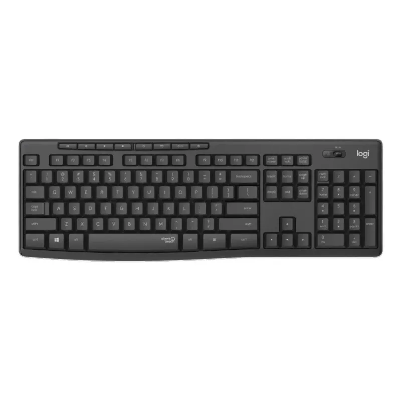 LOGITECH MK295 Silent Wireless Keyboard/Mouse Combo - Graphite - Qwertz Swiss/Lux