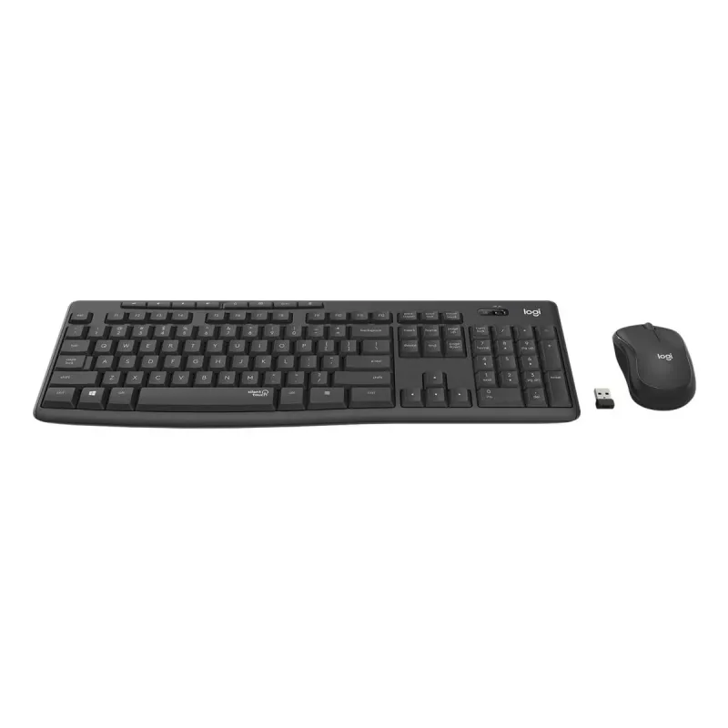 LOGITECH MK295 Silent Wireless Keyboard/Mouse Combo - Graphite - Qwertz Swiss/Lux