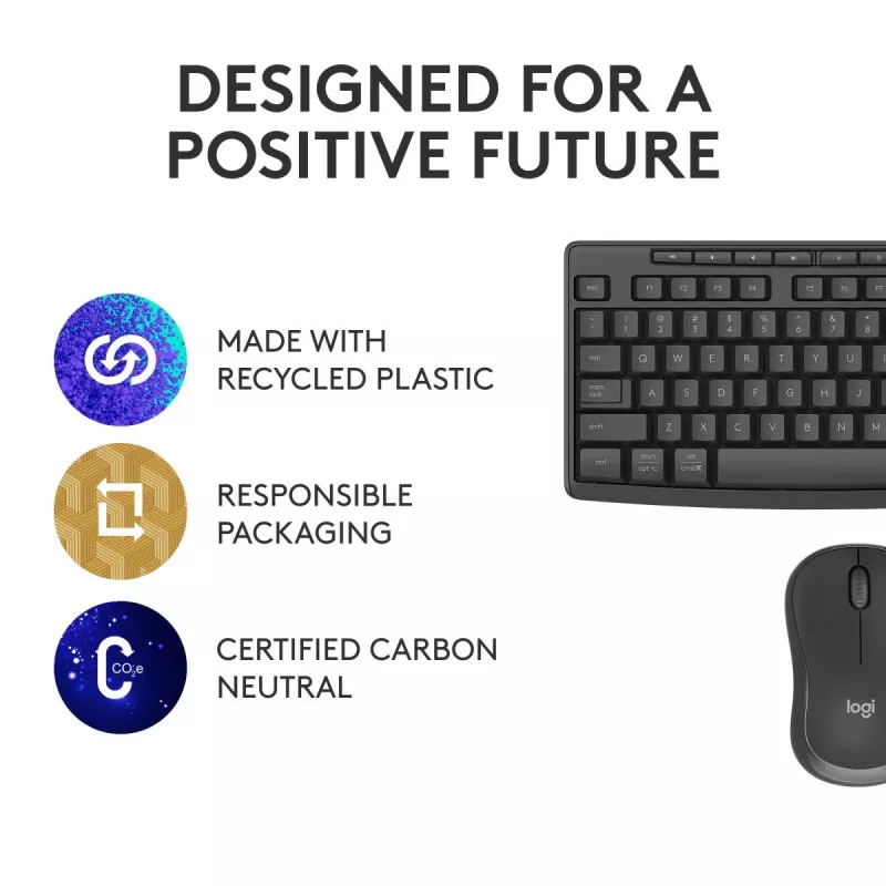 Logitech MK370 Combo for Business Full-size Wireless Keyboard and Mouse