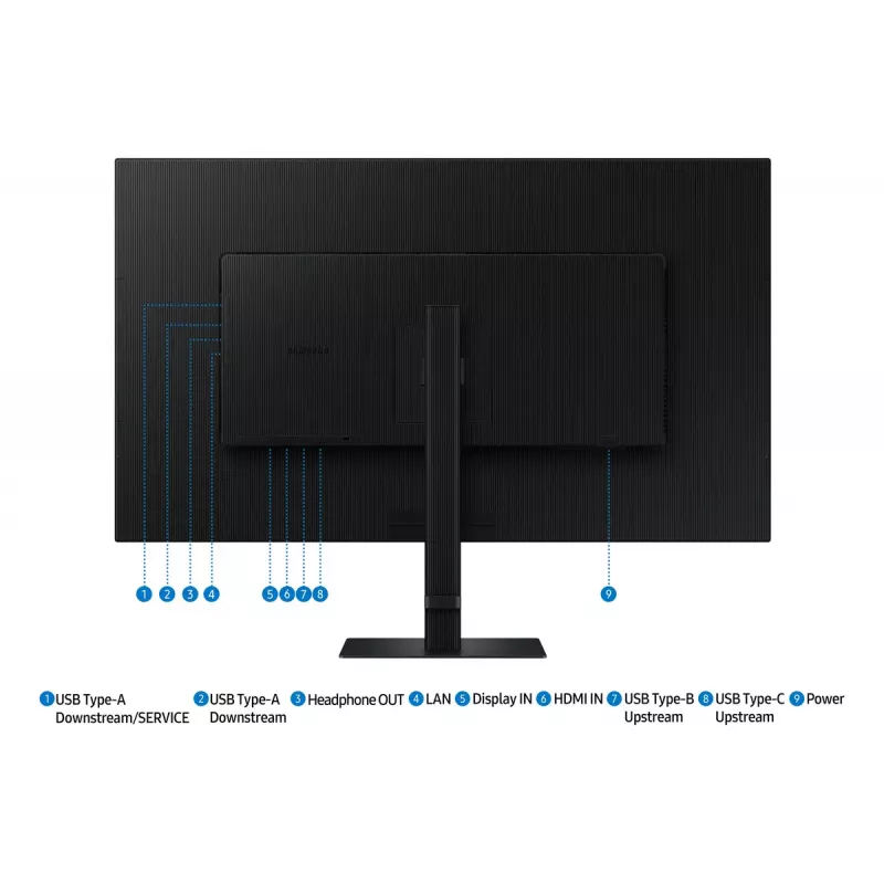 Samsung S80UD computer monitor 94 cm (37 inch) 3840 x 2160 pixels 4K Ultra HD LCD Black