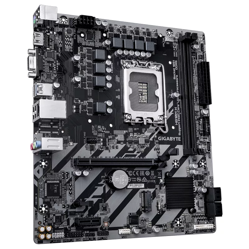 Motherboard GIGABYTE H810M H Micro ATX, Intel H810 chipset, LGA 1851, DDR5, 2x DIMM up to 128GB, PCIe 4.0, HDMI 2.1