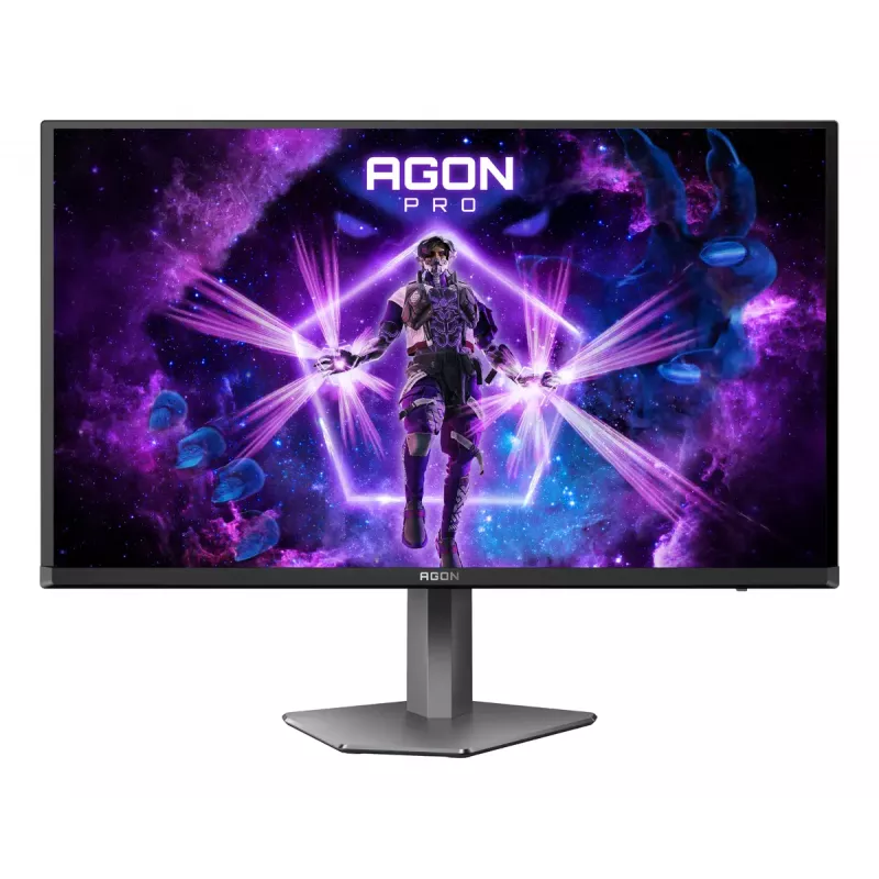 AOC AGON PRO AG276QKD2 computer monitor 67.3 cm (26.5 inch) 2560 x 1440 pixels Quad HD QD-OLED Black, Grey