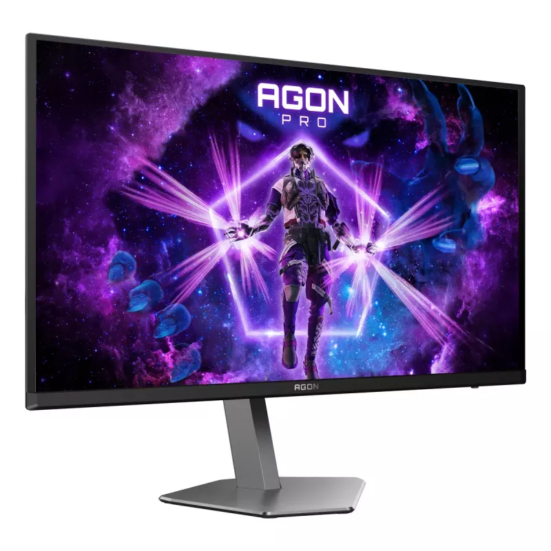 AOC AGON PRO AG276QKD2 computer monitor 67.3 cm (26.5 inch) 2560 x 1440 pixels Quad HD QD-OLED Black, Grey