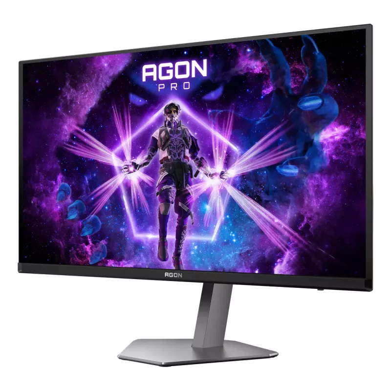 AOC AGON PRO AG276QKD2 computer monitor 67.3 cm (26.5 inch) 2560 x 1440 pixels Quad HD QD-OLED Black, Grey