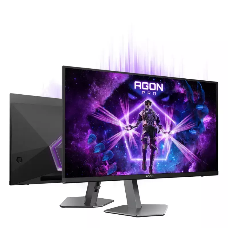 AOC AGON PRO AG276QKD2 computer monitor 67.3 cm (26.5 inch) 2560 x 1440 pixels Quad HD QD-OLED Black, Grey