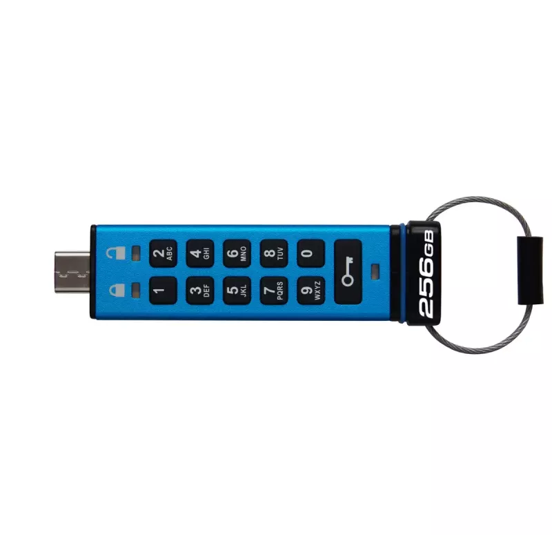 Kingston Technology IronKey 256GB USB-C Keypad 200C, FIPS 140-3 Lvl 3 AES-256