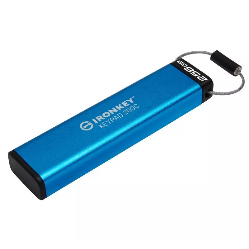 Kingston Technology IronKey 256GB USB-C Keypad 200C, FIPS 140-3 Lvl 3 AES-256