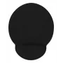 Manhattan Wrist Gel Support Pad and Mouse Mat, Black, 241 × 203 × 40 mm, non slip base, Lifetime Warranty, Card Retail Packaging