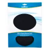 Manhattan Wrist Gel Support Pad and Mouse Mat, Black, 241 × 203 × 40 mm, non slip base, Lifetime Warranty, Card Retail Packaging