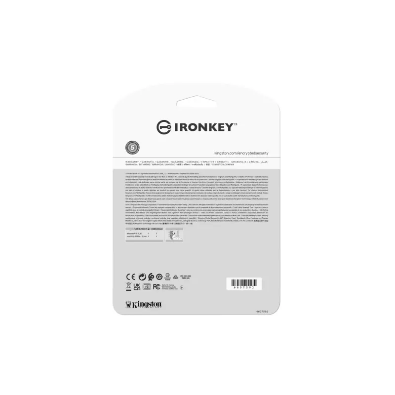 Kingston Technology IronKey 128GB IKLP50 AES USB, w/256bit Encryption