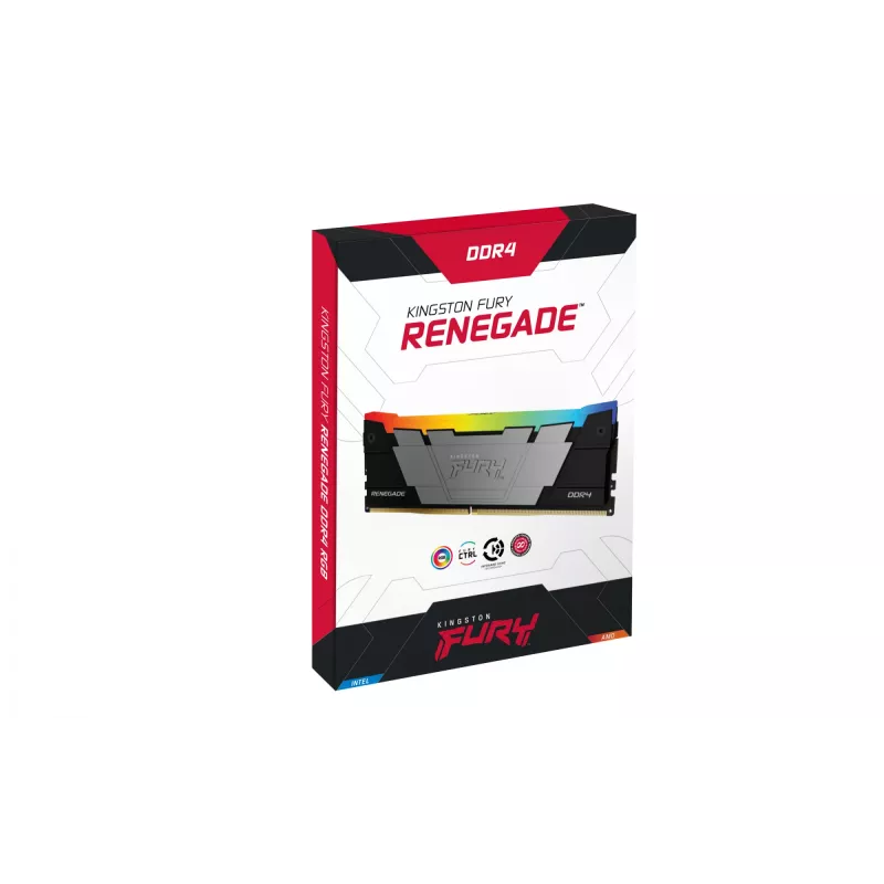 Kingston Technology FURY 32GB 3600MT/s DDR4 CL16 DIMM (Kit of 2) 1Gx8 Renegade RGB