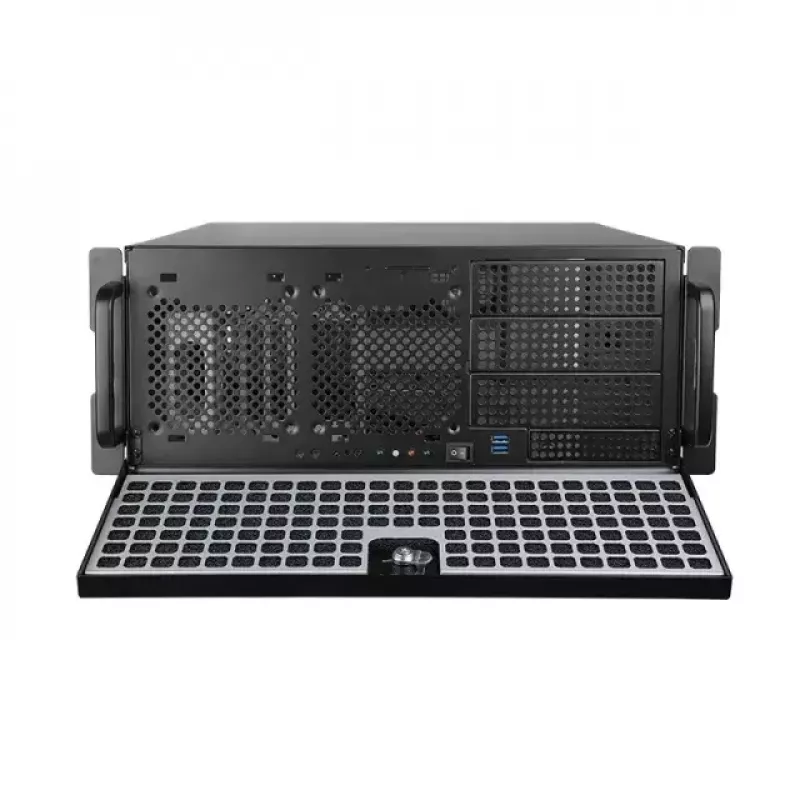 Chieftec UNC-409S-B-OP 4U Rackmount Server Chassis, 482mm Depth, ATX/Micro-ATX, Black, 400W PSU Included