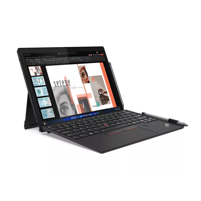 Lenovo ThinkPad X12 Detachable Gen 2 Intel Core Ultra 5 134U Hybrid (2-in-1) 31.2 cm (12.3 inch) Touchscreen Full HD+ 16 GB LPDDR5x-SDRAM 512 GB SSD Wi-Fi 6E (802.11ax) Windows 11 Pro German Black