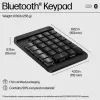 HP 435 Programmable Wireless Keypad, Bluetooth, Black
