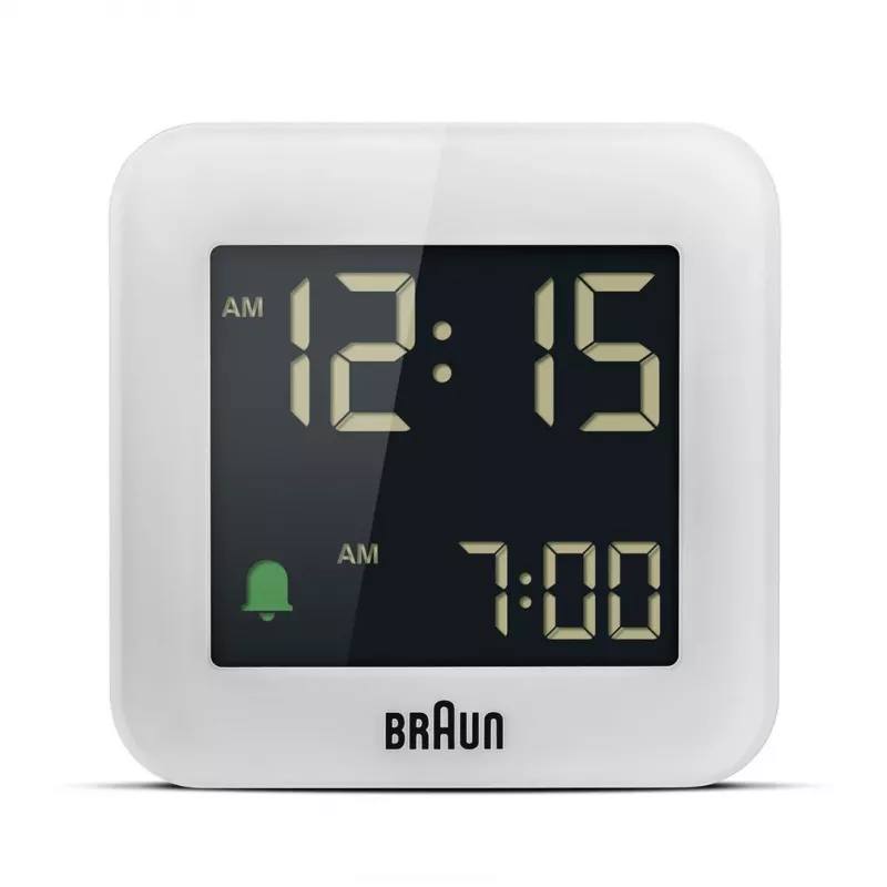 Braun BC08 Digital alarm clock White