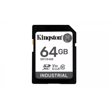 Flash Memory Kingston Technology 64GB SDXC UHS-I Industrial pSLC