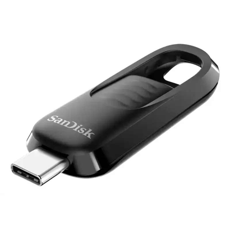 WESTERN DIGITAL Sandisk Ultra Slider - 256GB USB Stick - USB-C 3.2 Gen 1 - Retractable Connector