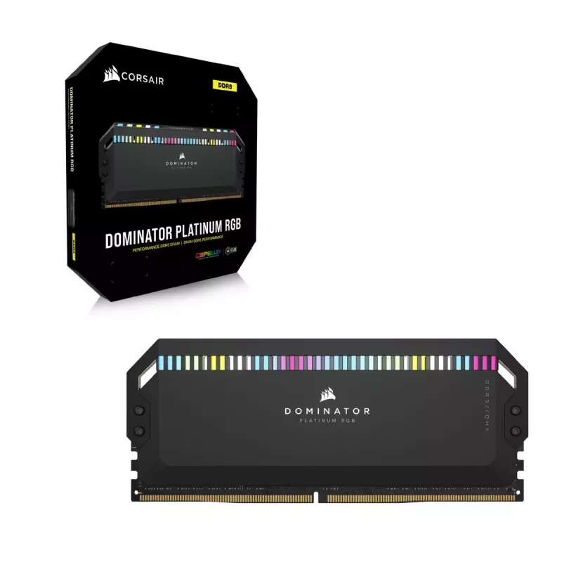 CORSAIR Memory 32GB DDR5 (2x16gb) Dram 6000mt/s CL30 AMD Expo & Intel Xmp Memory Kit Vengeance RGB