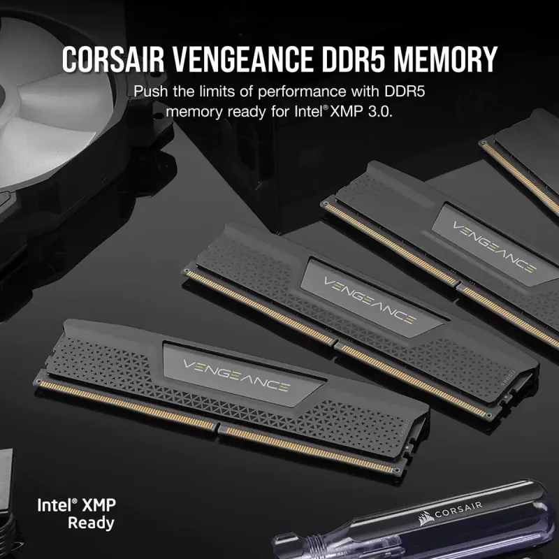 CORSAIR Memory 32GB (2x16gb) DDR5 Dram 7200mt/s CL34 Memory Kit Vengeance - Black