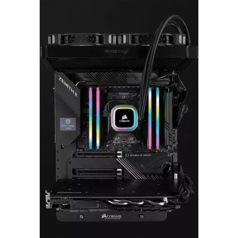 CORSAIR Memory 32GB DDR4 3200MHz C16 (2x16gb) Vengeance RGB Pro Black