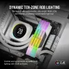 CORSAIR Memory 64GB DDR5 (2x32gb) Dram 5200mt/s CL40 Memory Kit Vengeance RGB White