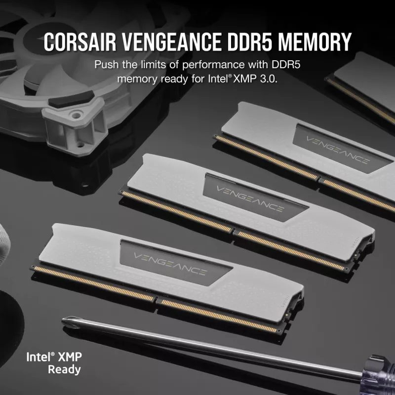Corsair Vengeance CMK64GX5M2B6000Z30W, 64 GB, 2 x 32 GB, DDR5, 6000 MHz, 288-pin DIMM
