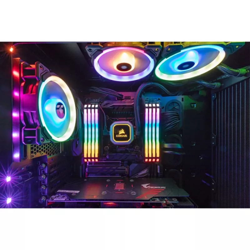Corsair Vengeance RGB PRO 16GB (2x8GB) DDR4-2933 CL16 Memory Kit, Black