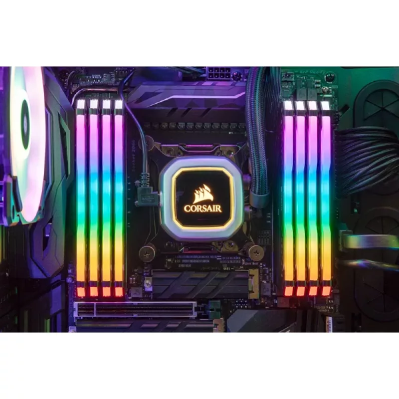 Corsair Vengeance RGB PRO 16GB (2x8GB) DDR4-2933 CL16 Memory Kit, Black